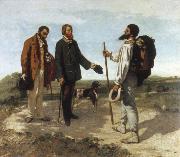 Gustave Courbet bonjour monsieur courbet oil painting on canvas